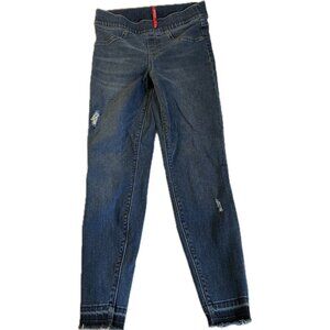 Spanx Jeans Womens Small Blue Jegging Ankle Skinny Jeans Crop Petite Pull On